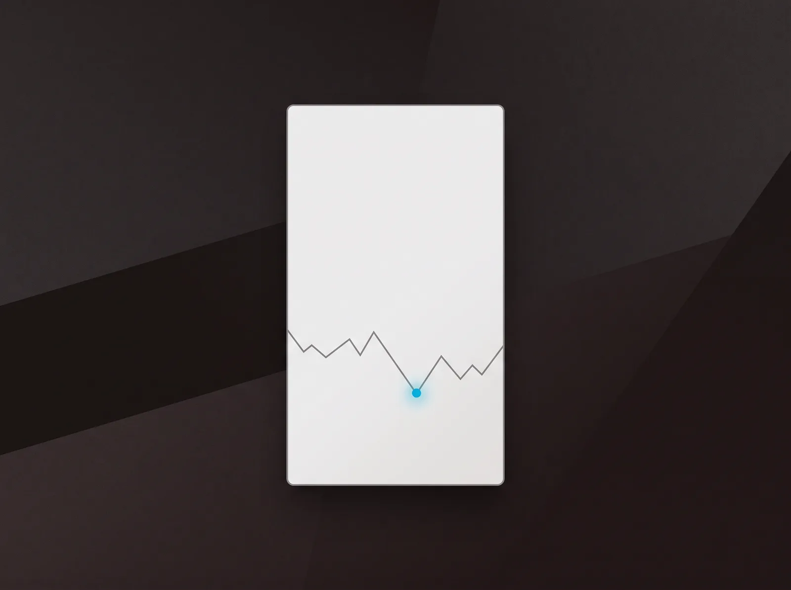 A video frame with a jagged retention line and a crimson dot marking where attention drops
